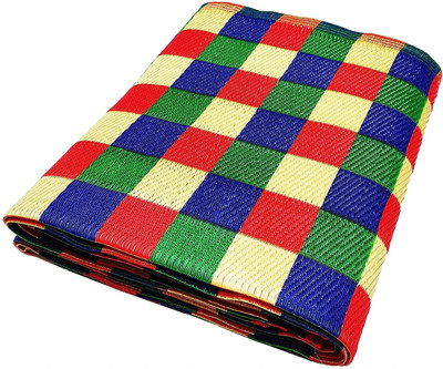 F K Industries Plastic Chatai Mat(Multicolor, Extra Large)