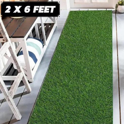 CHETANYA LOOMTEX Artificial Grass Floor Mat(Green, Medium)