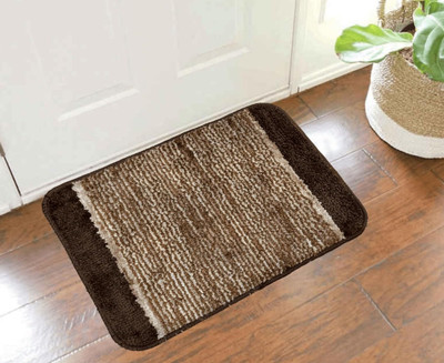 HYTPE Polycotton Floor Mat(Brown, Large)