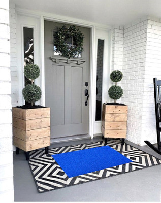 Loop Rubber Floor Mat(Blue, Free)