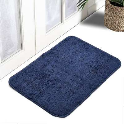 Draaevion Microfiber Floor Mat(Navy Blue, Small)