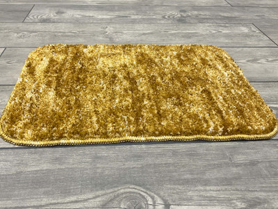 MAA HOME CONCEPT Microfiber, PP (Polypropylene) Floor Mat(Yellow, Medium)