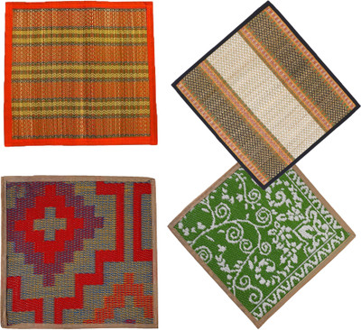 TAARA ENTERPRISE Plastic Chatai Mat(Multicolor, Medium, Pack of 4)