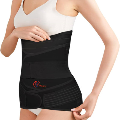 Verdure Abdominal Support Belt Binder after C-Section Delivery for Women Abdominal Belt(Black)
