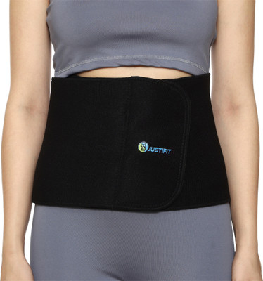 JUSTIFIT Abdominal support belt for stomach tightening belly fat burner after delivery(Black)