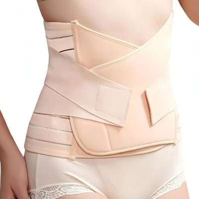 LEXOTHO post pregnancy belt after delivery c section,postpartum maternity belly band Abdominal Belt(Beige)