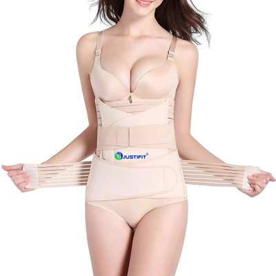 JUSTIFIT post pregnancy maternity support belt after c section & normal delivery(Beige)