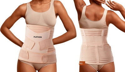PLETHEON post pregnancy maternity support belt after c section & normal delivery (Beige) Abdominal Belt(Beige)
