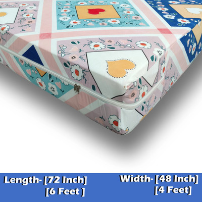 wellfit Zippered Double Size Breathable Mattress Cover(White)