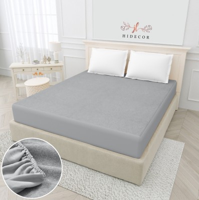 HIDECOR Fitted King Size Waterproof Mattress Cover(Grey)
