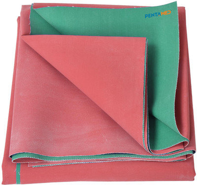 PENTAMED Single Size Mattress Topper Blend Waterproof Mattress Cover(Green, Pink)