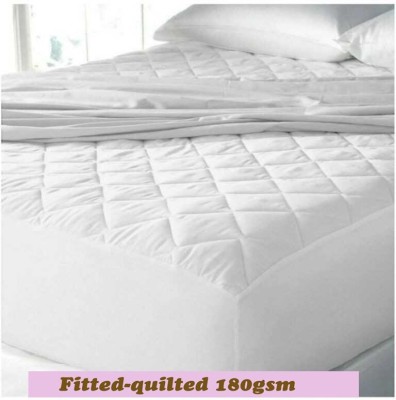 EVERDECOR Fitted Double, Queen Size Waterproof Mattress Cover(White)