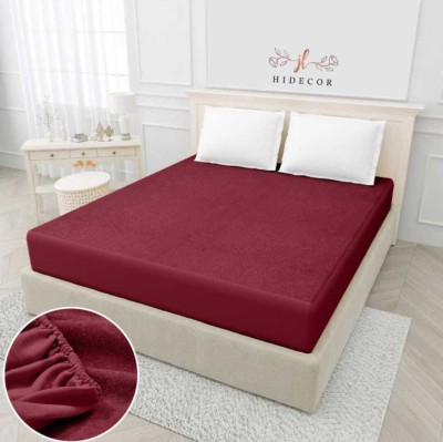 Manvik fashion Fitted Queen Size Waterproof Mattress Cover(Maroon)