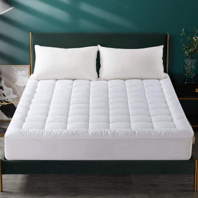 Comfowell Mattress Topper Single Size Stretchable, Waterproof Mattress Cover(White)