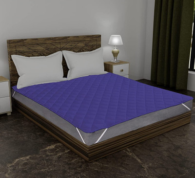 Relaxfeel Elastic Strap Single Size Stretchable, Waterproof Mattress Cover(Blue)