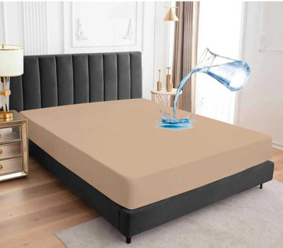 Rogers Elastic Strap Single Size Stretchable, Breathable, Waterproof Mattress Cover(Grey)