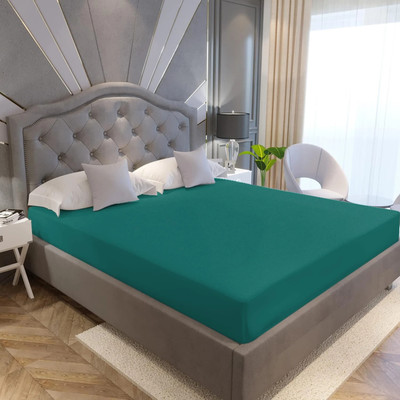 Flipkart SmartBuy Fitted Queen Size Breathable, Stretchable, Waterproof Mattress Cover(Green)