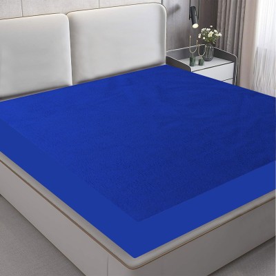 Mattress Protector Fitted Queen Size Breathable, Stretchable, Waterproof Mattress Cover(Blue)