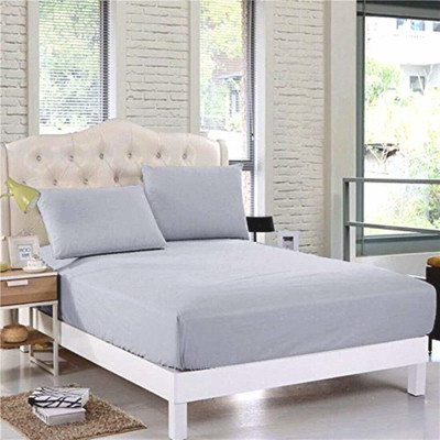 RishuLinen Elastic Strap Queen Size Breathable, Stretchable, Waterproof Mattress Cover(Grey)