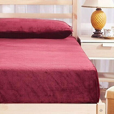 GJS SALES Fitted Queen Size Waterproof, Stretchable, Breathable Mattress Cover(Maroon)
