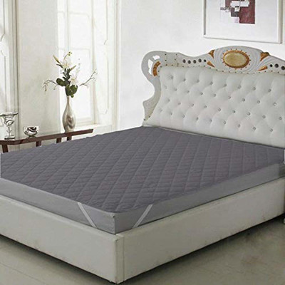 Relaxfeel Elastic Strap Single Size Waterproof Mattress Cover(Grey)