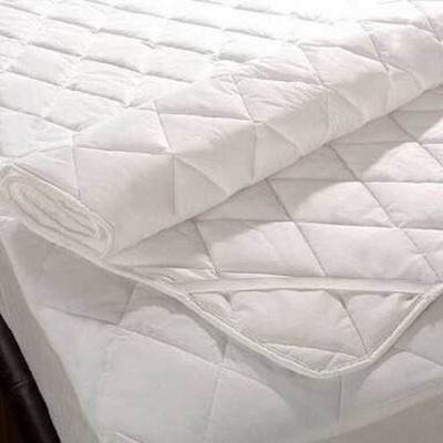 Adithya Elastic Strap Double Size Breathable, Stretchable, Waterproof Mattress Cover(White)
