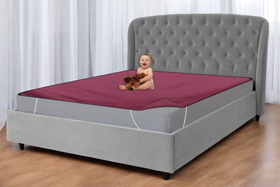 HomeStore-YEP Fitted King Size Waterproof Mattress Cover(Maroon)