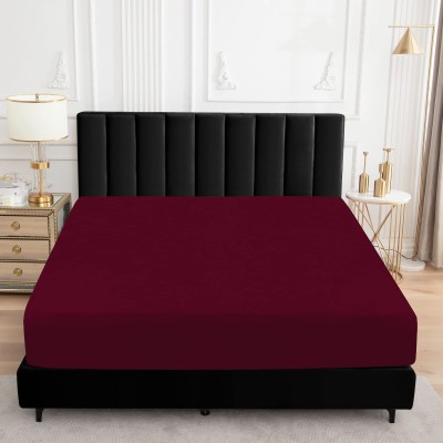 EVOL Elastic Strap Queen Size Waterproof Mattress Cover(Maroon)