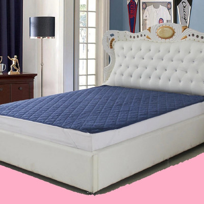 rakhi home décor Elastic Strap King Size Breathable, Stretchable, Waterproof Mattress Cover(Blue)