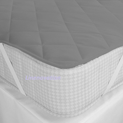 Linenovation Elastic Strap Single Size Waterproof Mattress Cover(Grey)