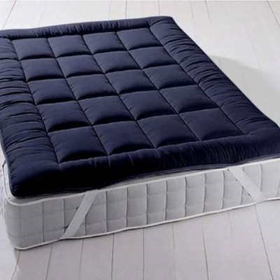 Texlux Mattress Topper Single Size Waterproof Mattress Cover(Blue)