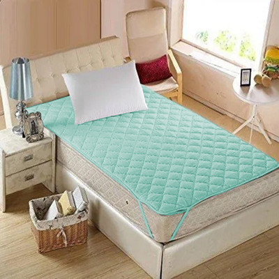Texlux Elastic Strap Single Size Breathable, Waterproof Mattress Cover(Green)