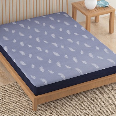 HOKiPO Fitted King Size Waterproof Mattress Cover(Blue)
