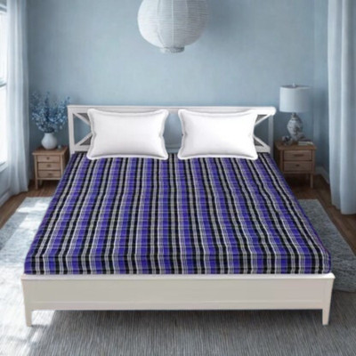 Mistik Zippered Single Size Breathable Mattress Cover(Blue)