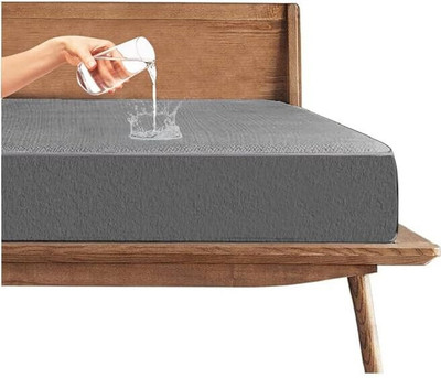 ITAJ Fitted King Size Waterproof, Stretchable, Breathable Mattress Cover(Grey)