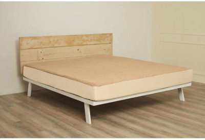 Eskay Elastic Strap Queen Size Breathable, Stretchable, Waterproof Mattress Cover(Beige)