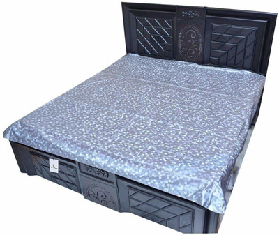 KUBER INDUSTRIES Fitted Double Size Mattress Cover(Grey)
