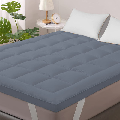 Texlux Elastic Strap Single Size Breathable, Waterproof Mattress Cover(Blue)