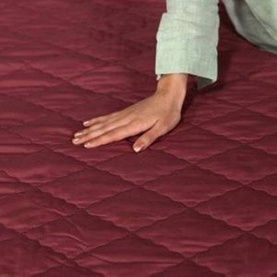 LABNO Elastic Strap King Size Breathable, Stretchable, Waterproof Mattress Cover(Maroon)