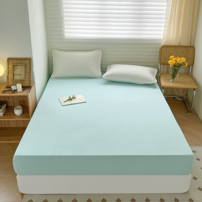 KUBER INDUSTRIES Elastic Strap Double Size Waterproof Mattress Cover(Green)