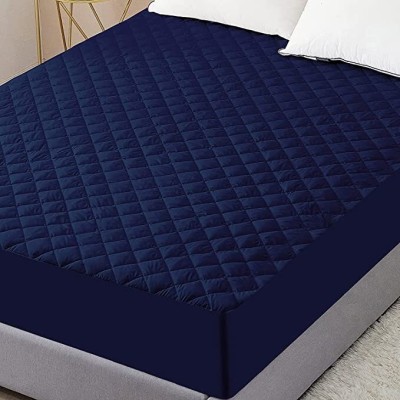 Relaxfeel Fitted Single Size Waterproof Mattress Cover(Blue)