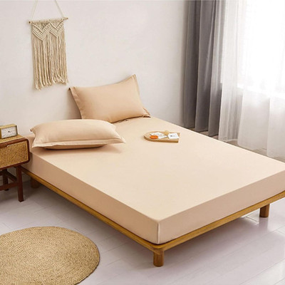VYPUS Fitted Double Size Waterproof Mattress Cover(Beige)