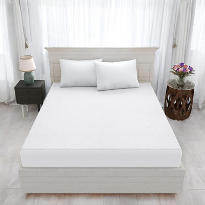 Luxurious Life Elastic Strap Single Size Mattress Cover(White)
