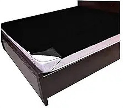 SWAG ZIPZAP PACKS Elastic Strap King Size Mattress Cover(Black)