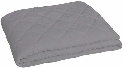 Riyans group Elastic Strap Double Size Breathable, Stretchable, Waterproof Mattress Cover(Grey)