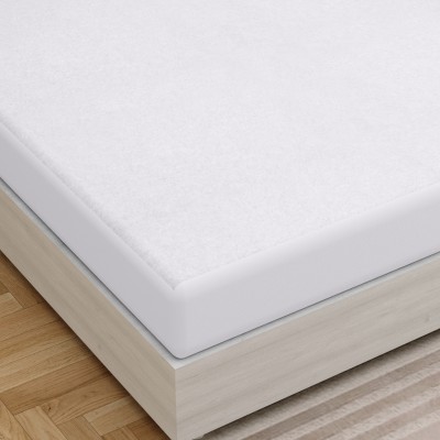 AMIGOS Fitted Double Size Waterproof Mattress Cover(White)