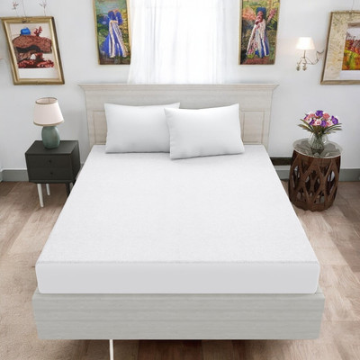 Luxurious Life Elastic Strap Single Size Mattress Cover(White)