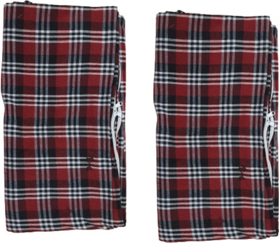 shividecor Zippered Double Size Mattress Cover(Red)