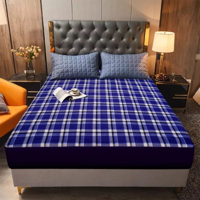 Mistik Zippered Single Size Breathable Mattress Cover(Blue)