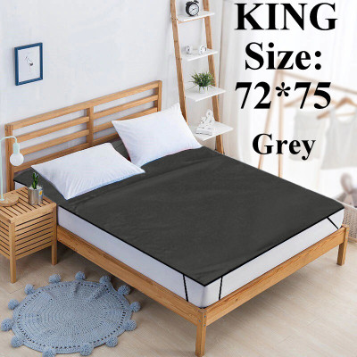 Declooms Elastic Strap King Size Breathable, Stretchable, Waterproof Mattress Cover(Grey)